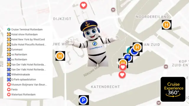 Ontdek Cruise Terminal Rotterdam met onze interactieve kaart 